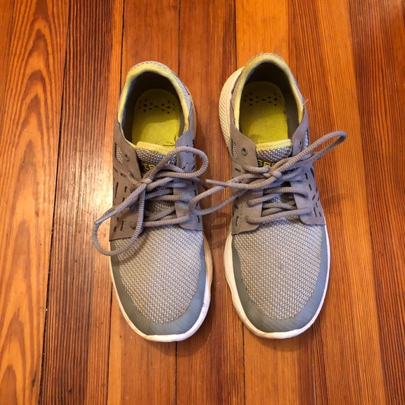 Sperry Grey Neon Slip On Sneakers Tennis Shoes 8 - Picture 2 of 12